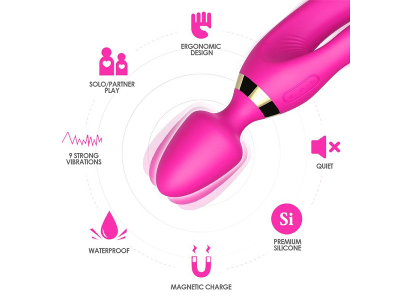 Masajeador y Vibrador Rosa
