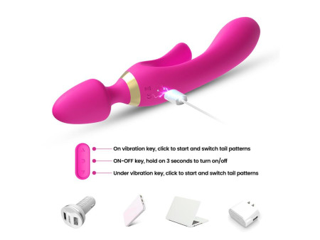Masajeador y Vibrador Rosa