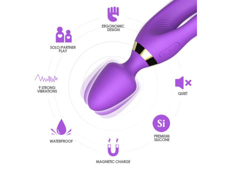 Masajeador y Vibrador Purpura