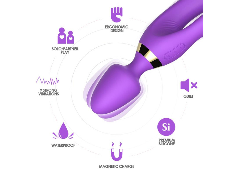 Masajeador y Vibrador Purpura
