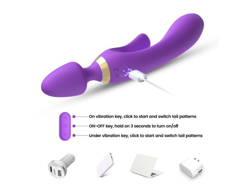 Masajeador y Vibrador Purpura