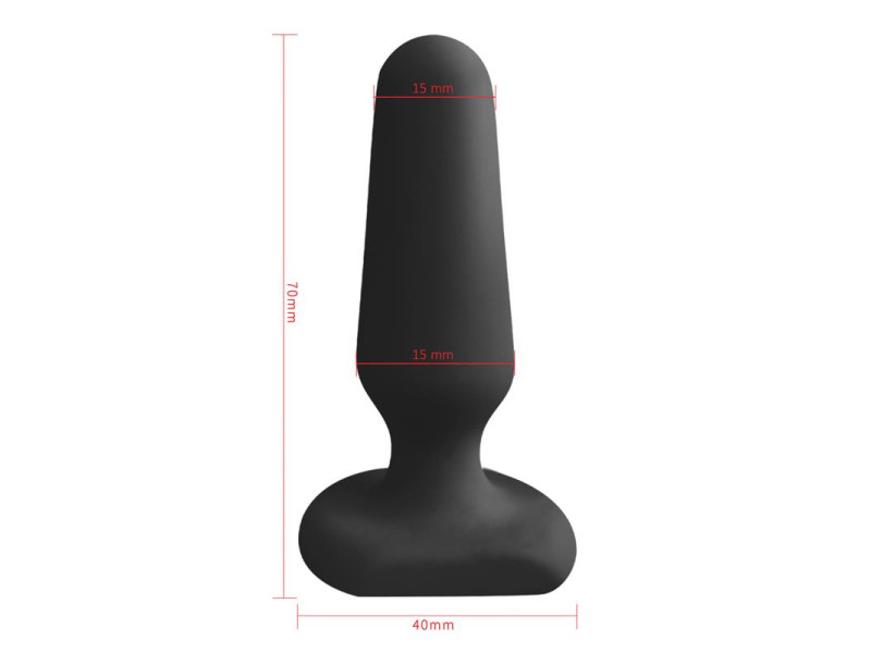 Doon Plug Anal de Silicona Negro