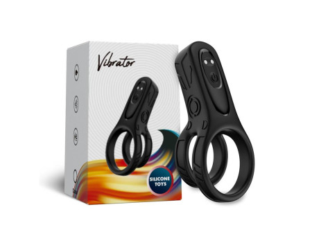 Mecha style Anillo Doble para el Pene con Vibracion Mecha style Anillo Doble para el Pene con Vibracion