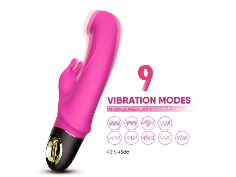 Vibrador con Rotacion 360º Rosa