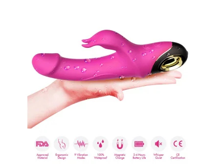 Vibrador con Rotacion 360º Rosa Vibrador con Rotacion 360º Rosa