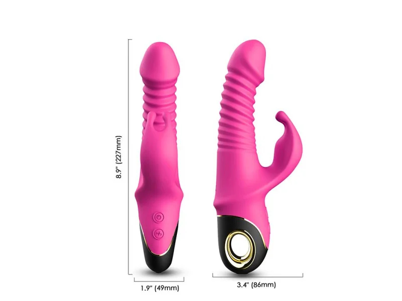 Vibrador con Thrusting y Oscilacion 360º Rosa