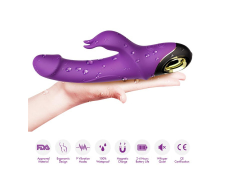 Vibrador con Rotacion 360º Purpura