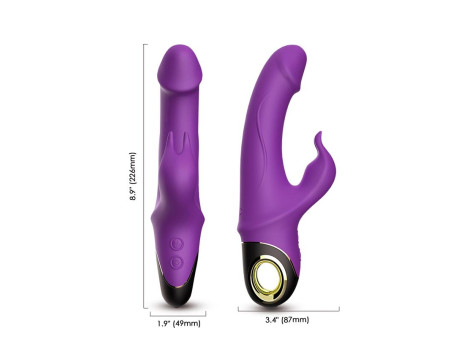 Vibrador con Rotacion 360º Purpura