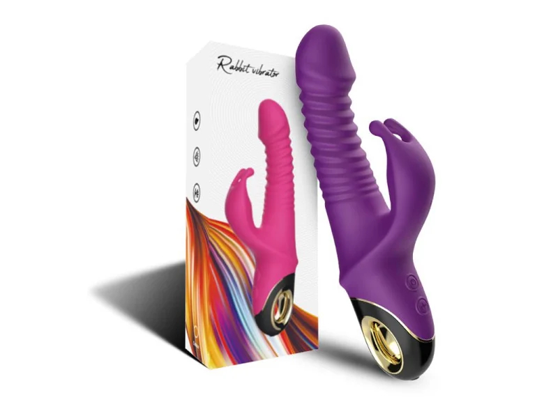 Vibrador con Thrusting y Oscilacion 360º Purpura