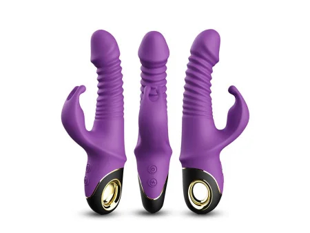 Vibrador con Thrusting y Oscilacion 360º Purpura Vibrador con Thrusting y Oscilacion 360º Purpura
