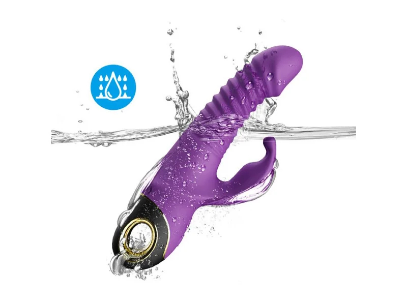 Vibrador con Thrusting y Oscilacion 360º Purpura
