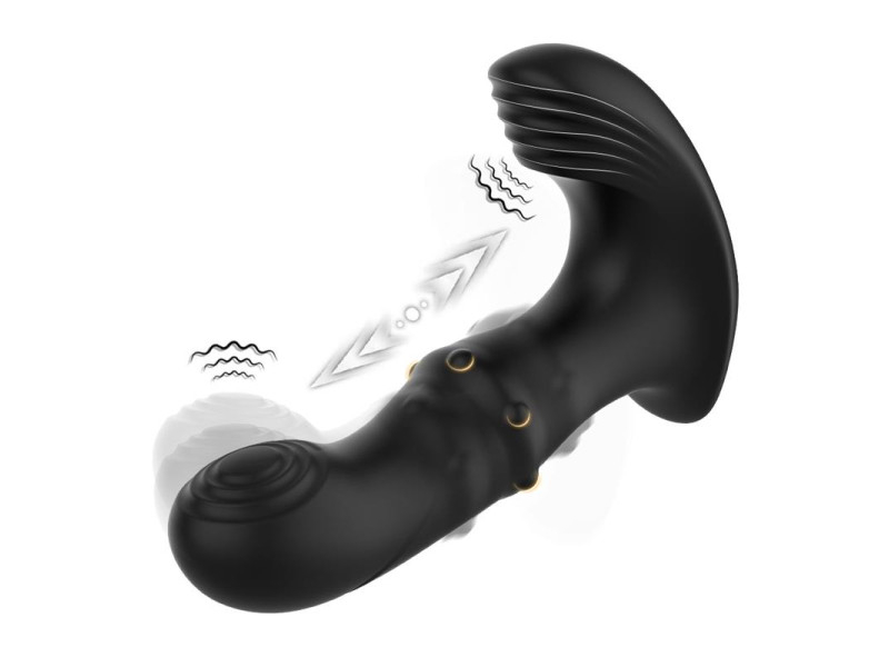 Masajeador Prostatico Vibracion Thrusting y Estimulador de Clitoris