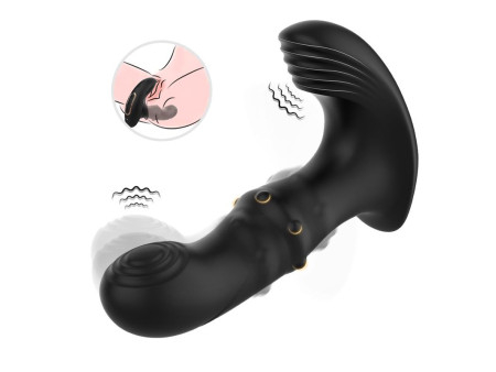 Masajeador Prostatico Vibracion Thrusting y Estimulador de Clitoris