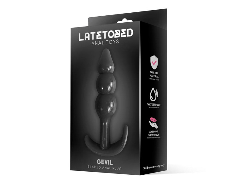 Gevil Plug Anal en Ancla Negro
