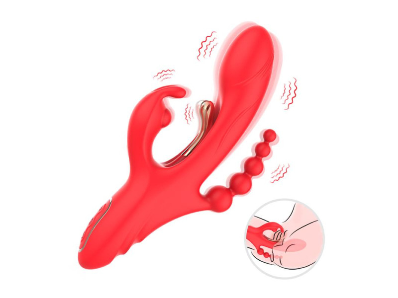 Vibrador Tickler con Cadena Anal