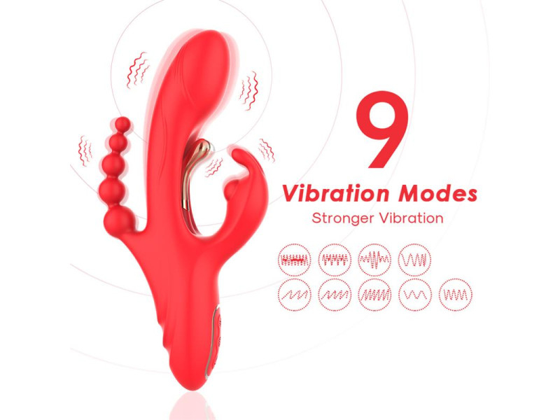 Vibrador Tickler con Cadena Anal