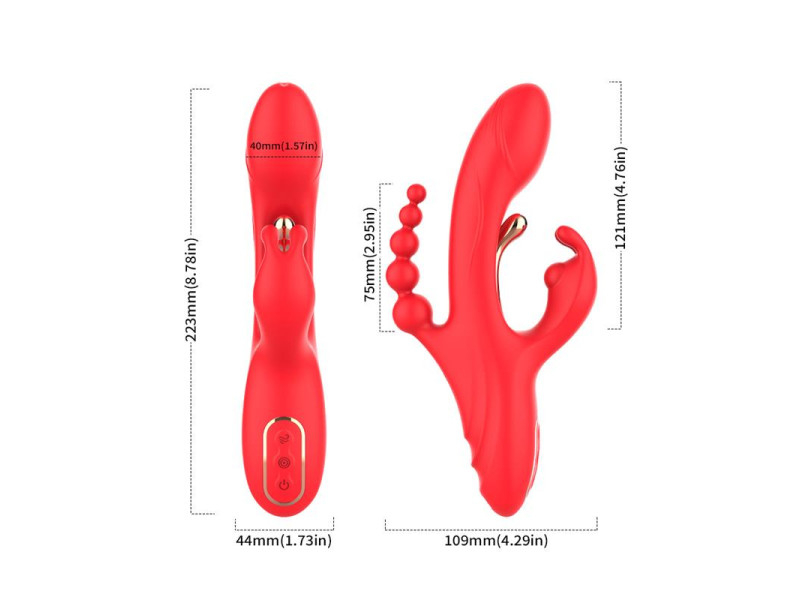 Vibrador Tickler con Cadena Anal