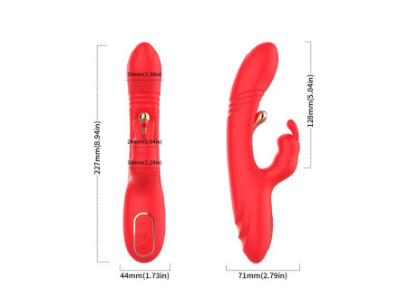Vibrador Tickler con Thrusting Silicona Liquida Vibrador Tickler con Thrusting Silicona Liquida