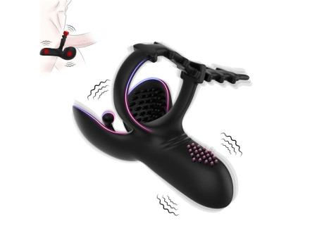 Anillo Vibrador para Pene y Testiculos Ajustable Anillo Vibrador para Pene y Testiculos Ajustable