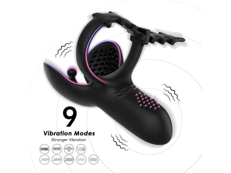 Anillo Vibrador para Pene y Testiculos Ajustable Anillo Vibrador para Pene y Testiculos Ajustable