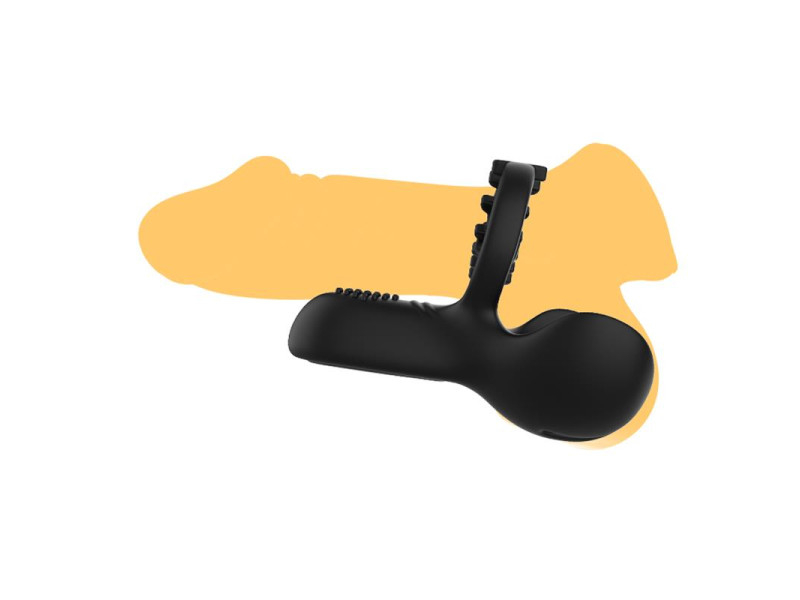 Anillo Vibrador para Pene y Testiculos Ajustable