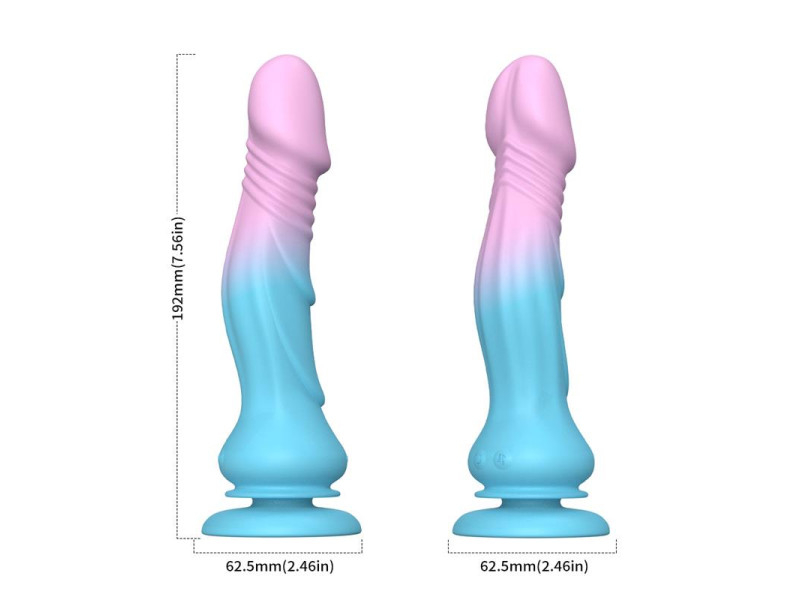 Dildo Vibrador con Thrusting y Ventosa 192 cm