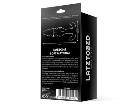 Gevil Plug Anal en Ancla Negro Gevil Plug Anal en Ancla Negro