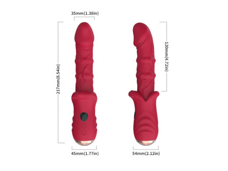 Vibrador con Calor y Movimiento Vertical con Pantalla Digital