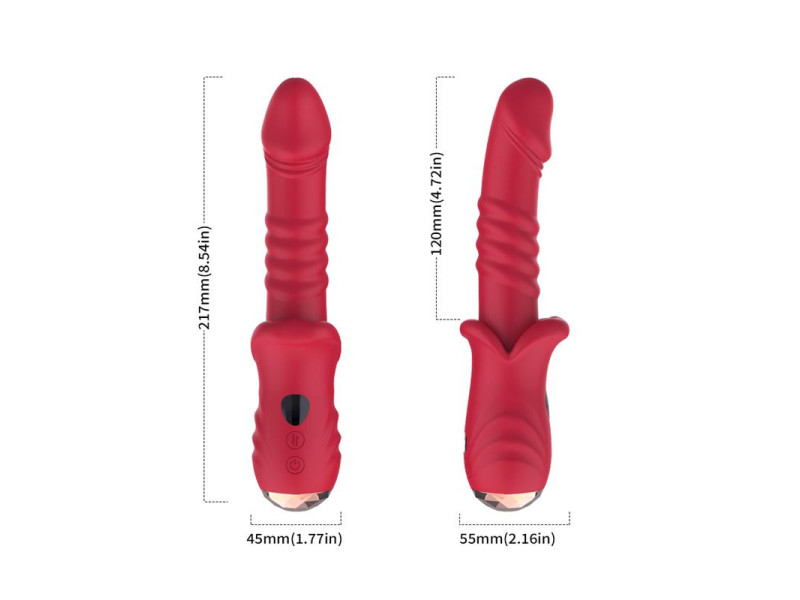 Vibrador con Thrusting Punto G y Pantalla Digital