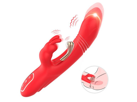Vibrador Tickler con Rabbit Silicona Vibrador Tickler con Rabbit Silicona