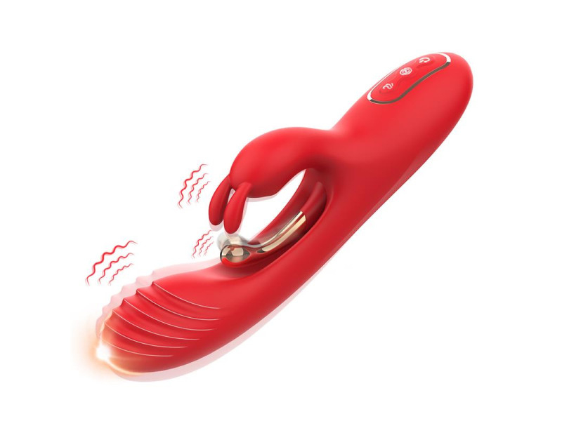 Vibrador Tickler con Rabbit Silicona