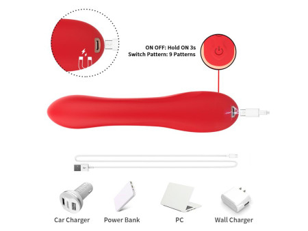 Vibrador Tickler con Rabbit Silicona Vibrador Tickler con Rabbit Silicona