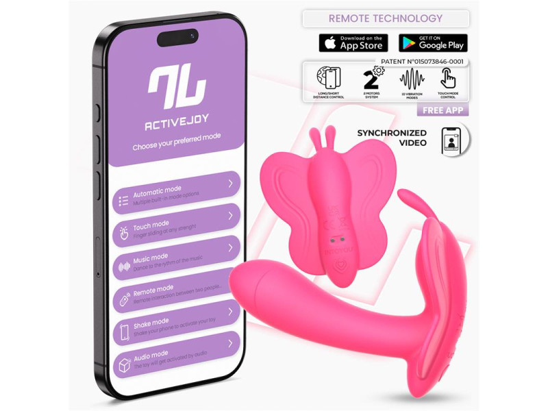 Wingy Estimulador Mariposa con APP Peach Red