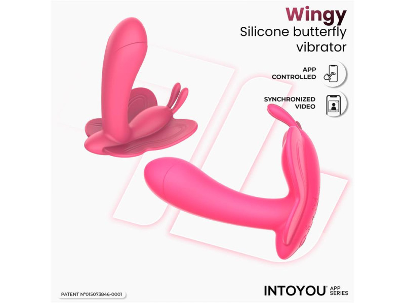 Wingy Estimulador Mariposa con APP Peach Red