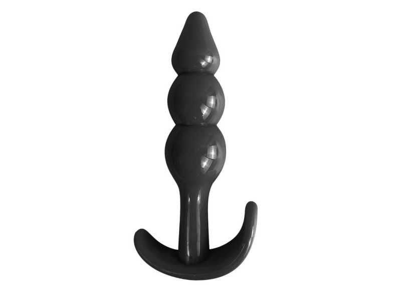 Gevil Plug Anal en Ancla Negro