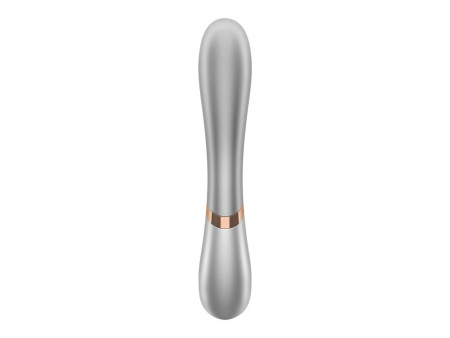 Hot Lover Vibrador Efecto Calor con APP Plata y Champagne