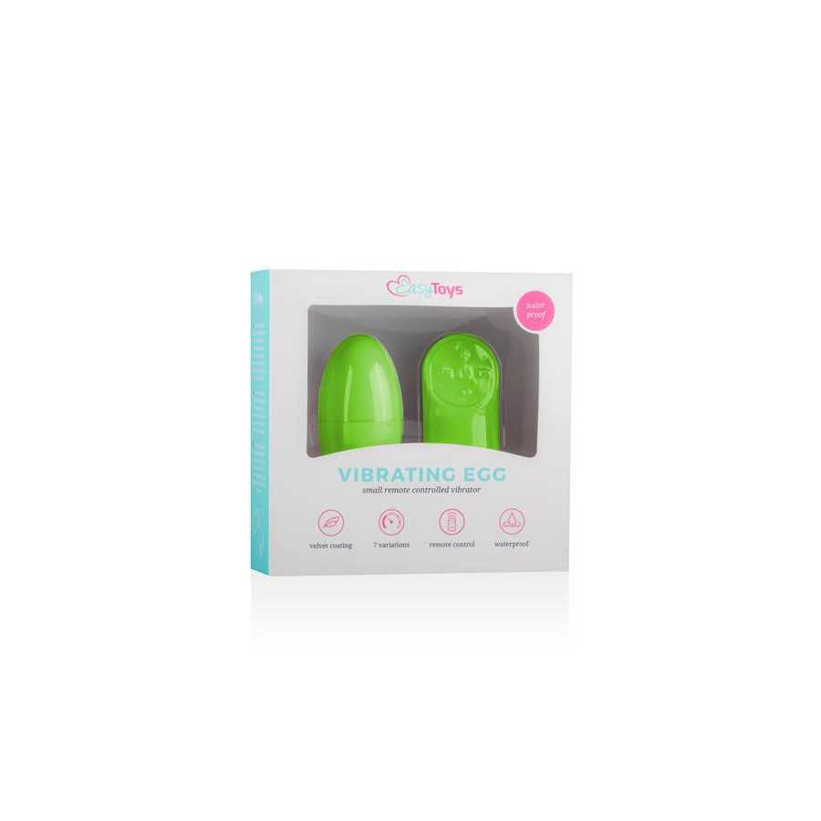 Huevo Vibrador Control Remoto Verde