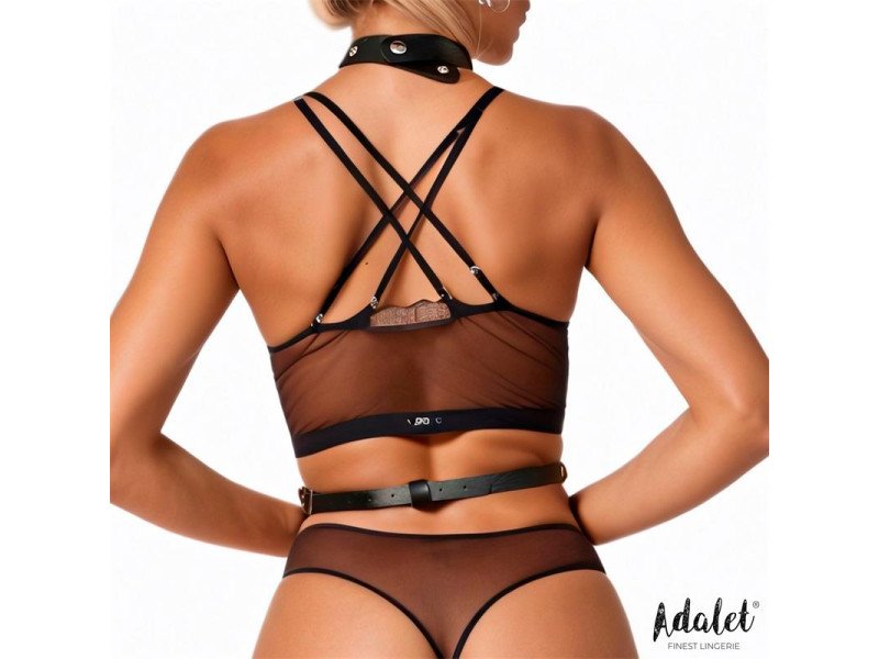 Hilda Arnes de Pecho con Cadenas Cuero Vegano Talla Unica