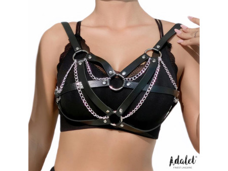 Karina Top Cuero Vegano con Cadenas Talla Unica