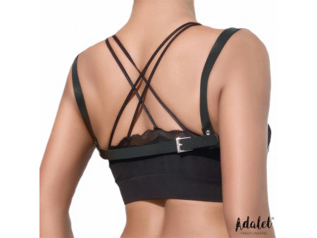Karina Top Cuero Vegano con Cadenas Talla Unica