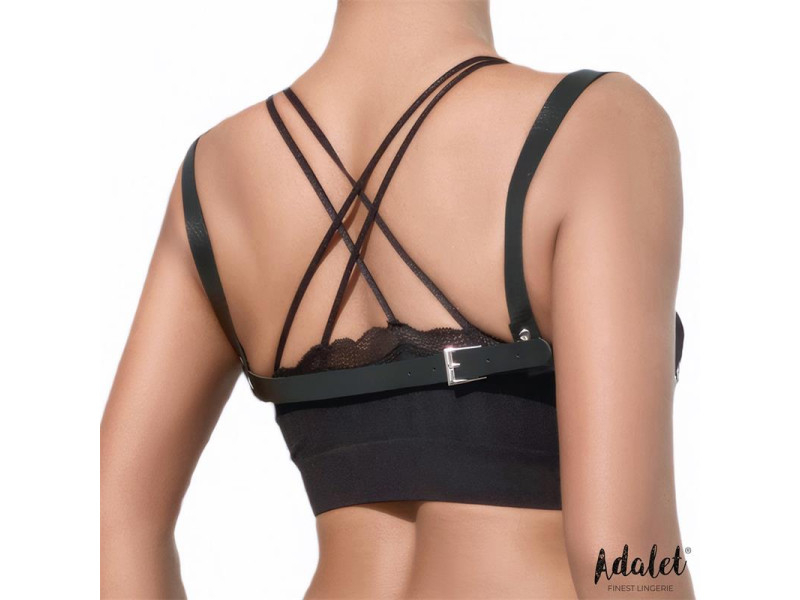 Karina Top Cuero Vegano con Cadenas Talla Unica