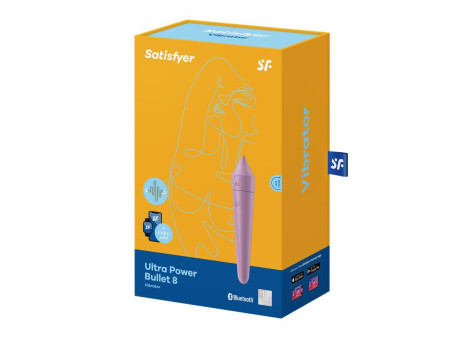 Ultra Power Bullet 8 Bala Vibradora con APP Lilac