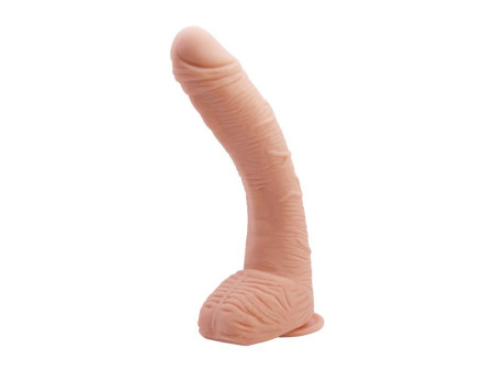 Alex Dildo con Testiculos Punto G con Ventosa Natural Alex Dildo con Testiculos Punto G con Ventosa Natural