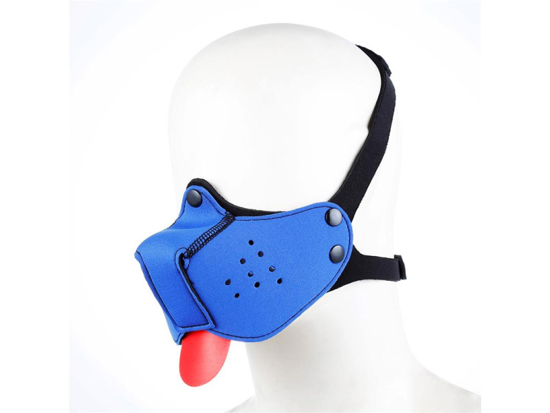 Bozal de Perro de Neopreno Desmontable y Ajustable Azul Bozal de Perro de Neopreno Desmontable y Ajustable Azul