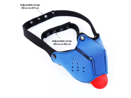 Bozal de Perro de Neopreno Desmontable y Ajustable Azul Bozal de Perro de Neopreno Desmontable y Ajustable Azul