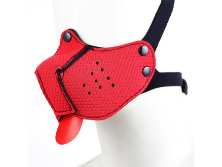 Bozal de Perro de Neopreno Desmontable y Ajustable Rojo Bozal de Perro de Neopreno Desmontable y Ajustable Rojo