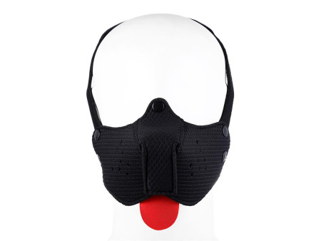 Bozal de Perro de Neopreno Desmontable Ajustable Negro