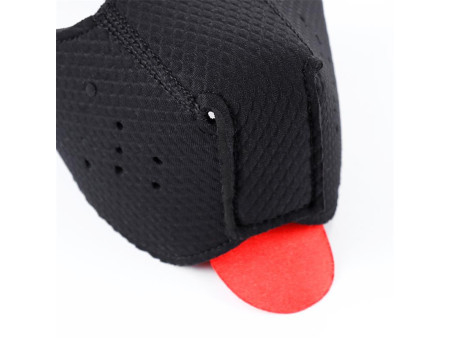 Bozal de Perro de Neopreno Desmontable Ajustable Negro