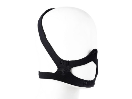 Bozal de Perro de Neopreno Desmontable Ajustable Negro