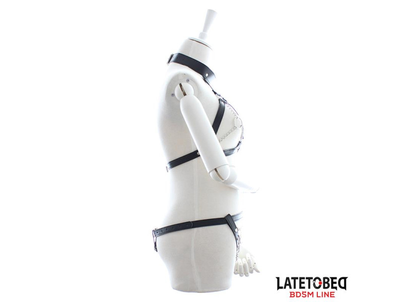 Set de Sujetador y Braguitas Bondage con Cadenas